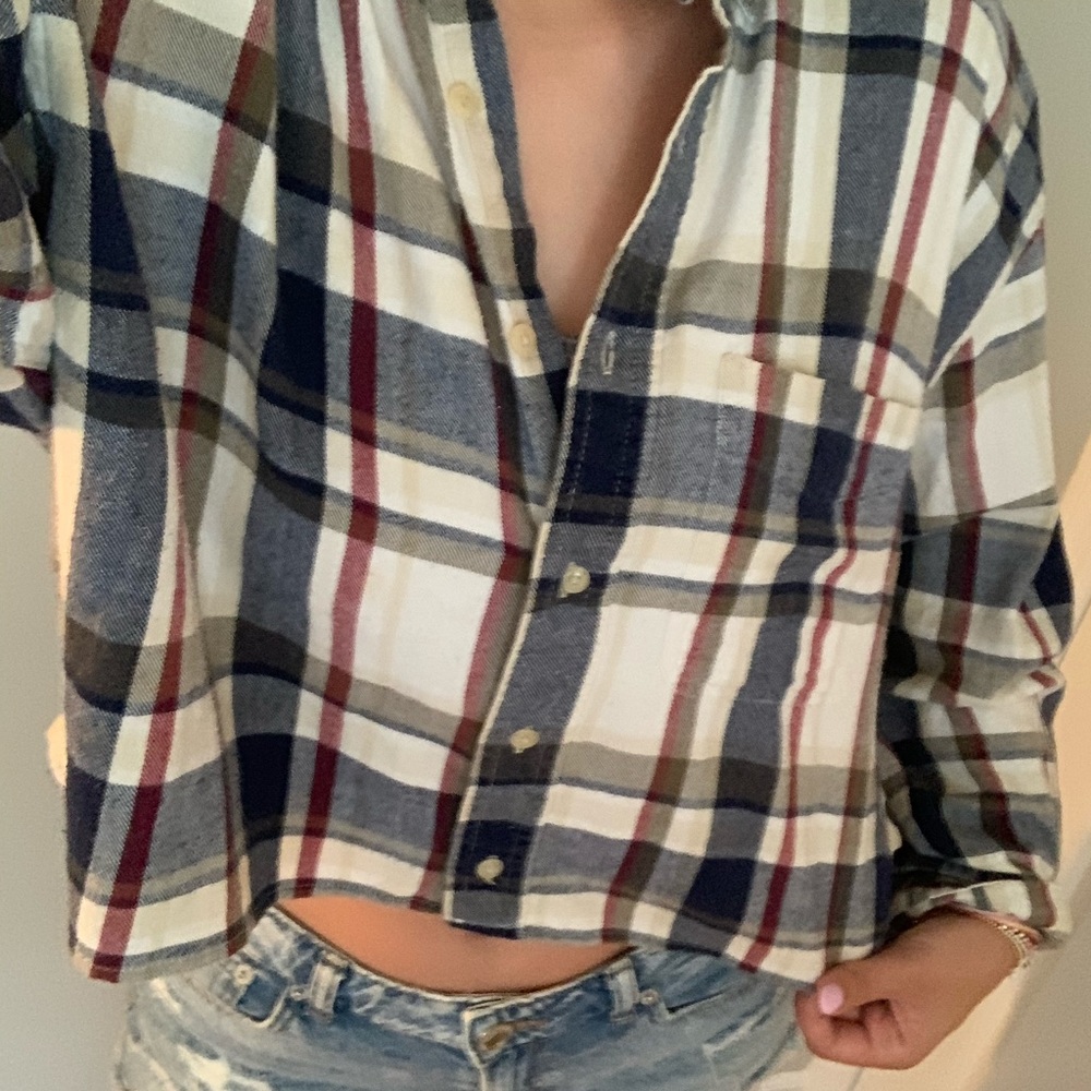 Cropped flannel